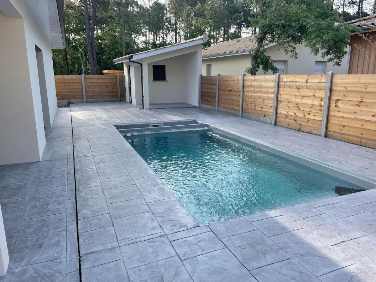 Maison Moderne Avec Piscine Chauffee Lacanau Exterior foto